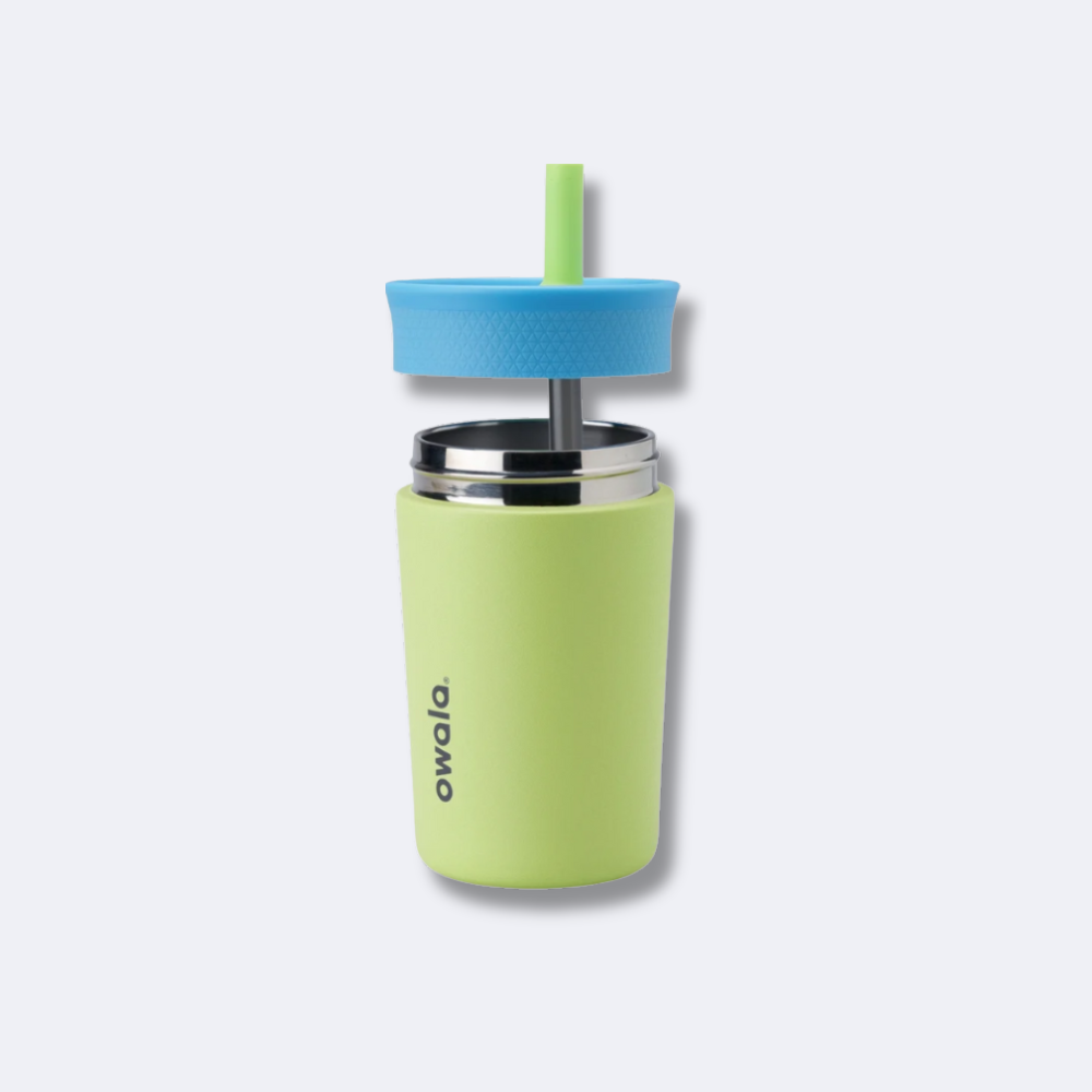 Compact Owala 12oz insulated bottle with leak-proof lid