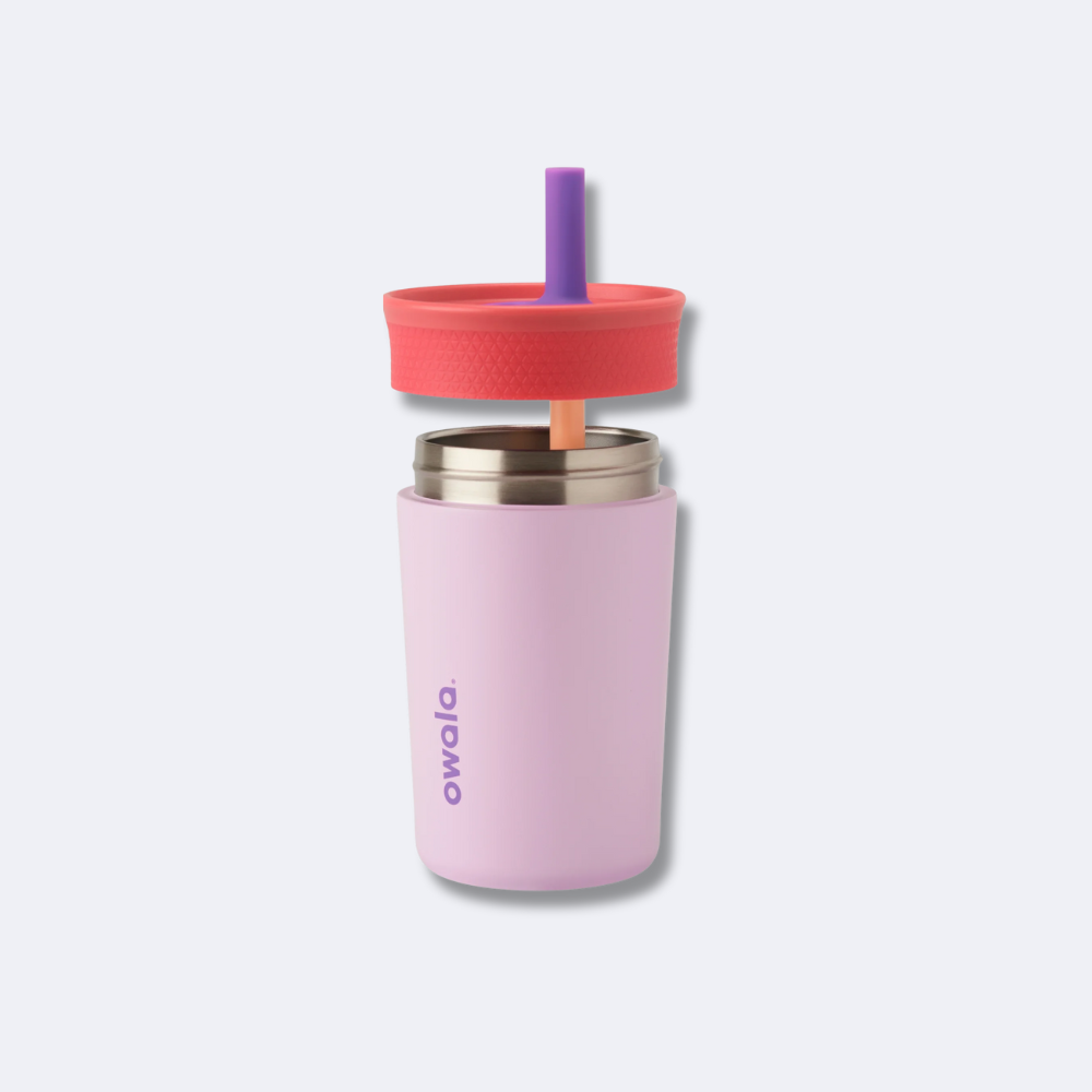 Compact Owala 12oz insulated bottle with leak-proof lid
